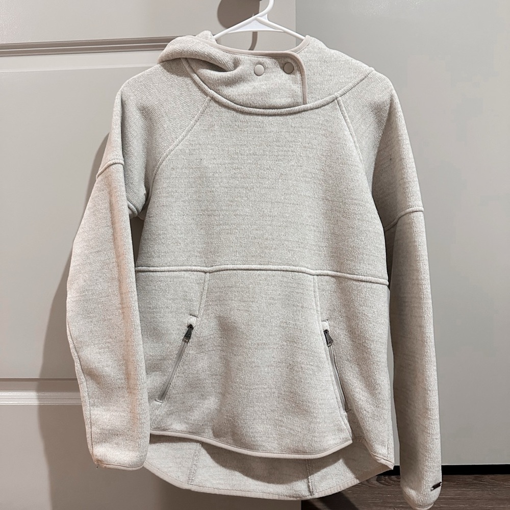 Prana Cream Women's Fleece Lined Sweater Hoodie XS